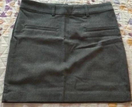 Grey Wool-Effect Mini Skirt Size XXS / 32 – photo 2